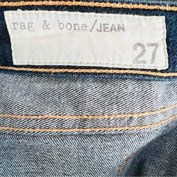 Rag & Bone Casual Summer Skinny Mid Rise Blue Denim Women's Jeans. Size 27 - Picture 3 of 8